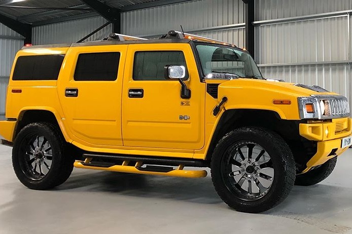 Leicester Wedding Baby Yellow Hummer