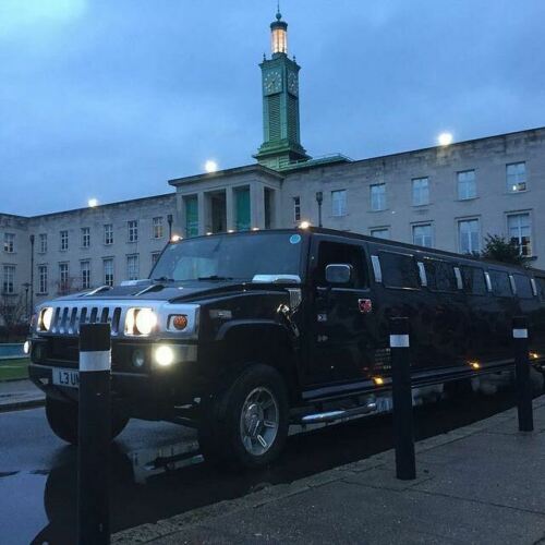Leicester Wedding Black Hummer Limo hire